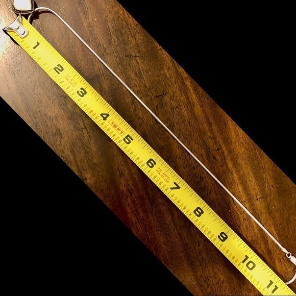 Vintage Marcasite Mother of Pearl Sterling Silver Teardrop Necklace - Picture 5 of 13